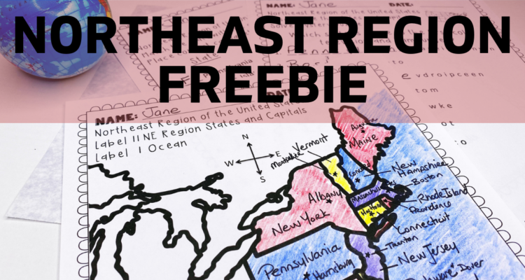 Click image to download a Northeast Region Activity Freebie for your classroom.