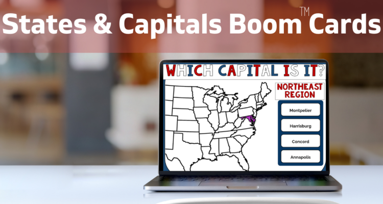 Click to view 50 States and Capital worksheets and activity bundle.