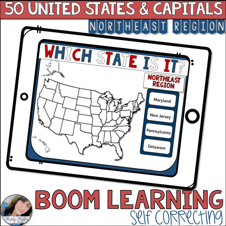 state and capital boom card classroom review