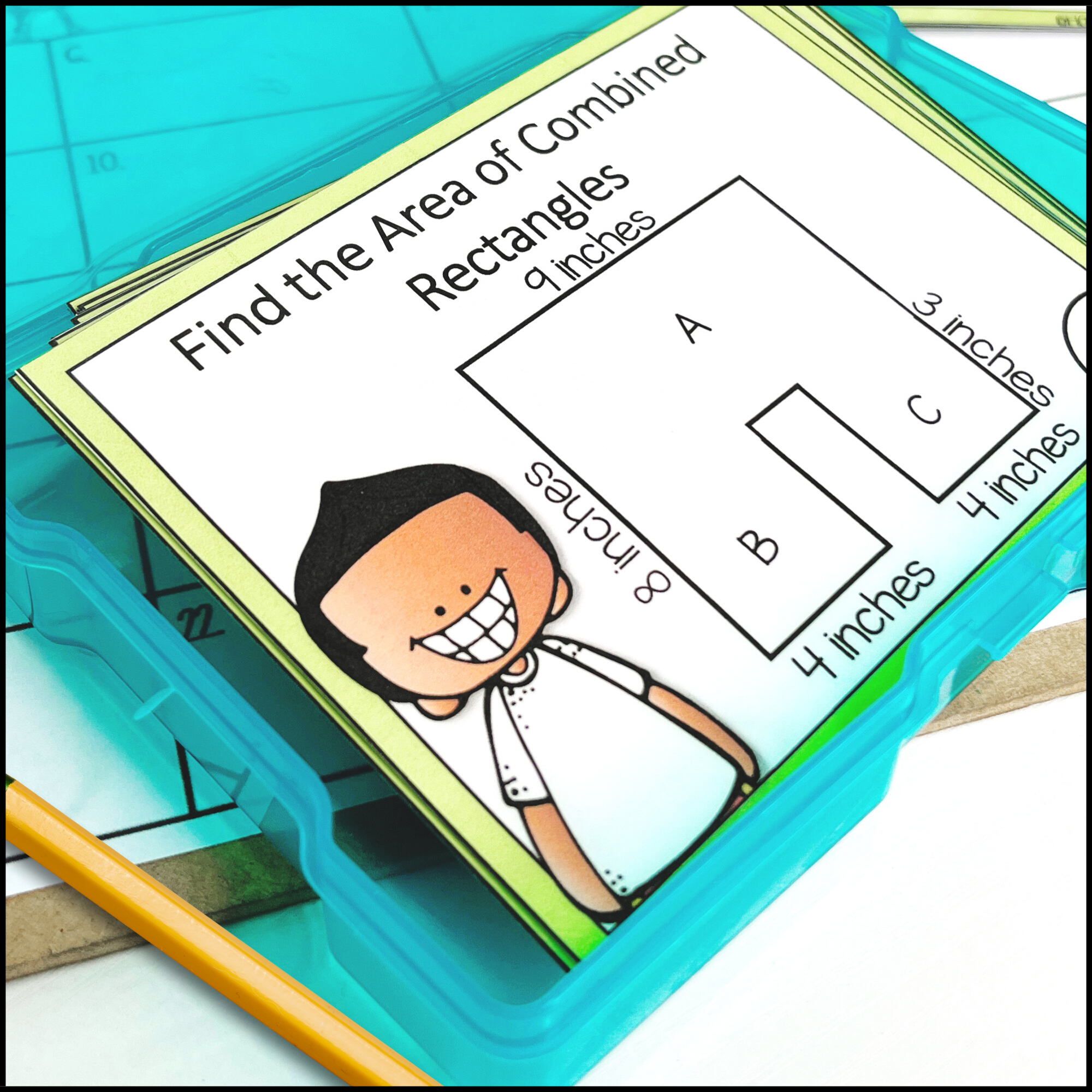 4th grade math review task cards used in upper elementary classrooms
