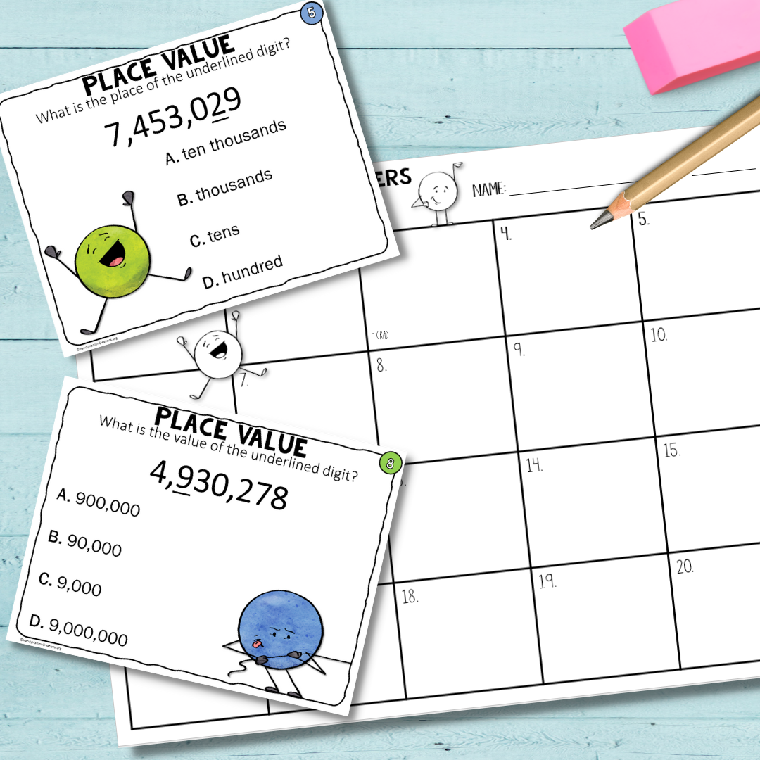 5th grade math review place value